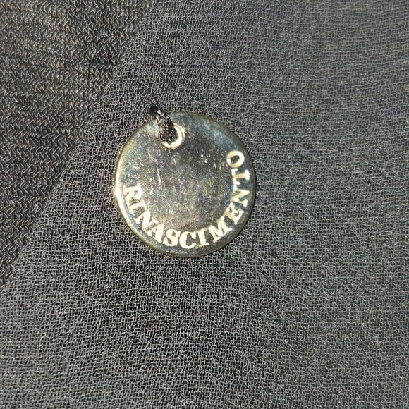 Rinascimento Boho Style Dress with Bell Sleeves Black, size M NWT - Picture 8 of 16